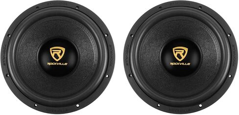 Rockville (2) W12K9D4 12" 8000 Watt Car Subwoofers Dual 4-Ohm Subs CEA Compliant in Saudi Arabia