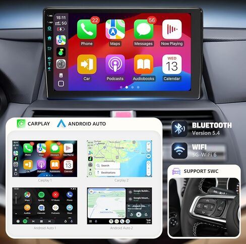 10.2 بوصة لراديو ستيريو ترقية Android 13 لـ Honda Accord 8th 2008-2013 مع Carplay Android Auto 1080p Camera/BT5.4 ((4RAM 64rom) 10.2) in Kuwait