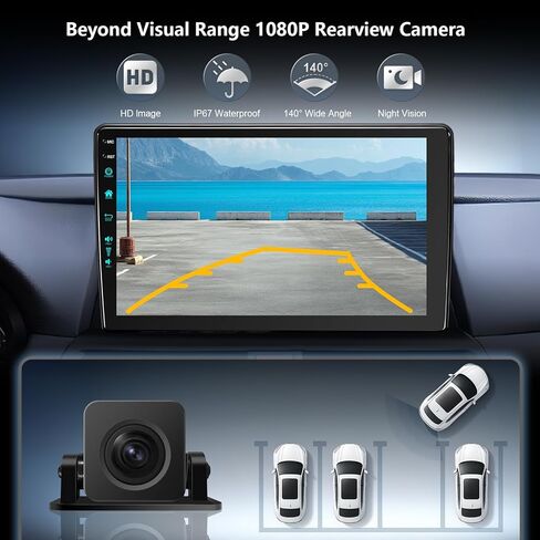 10.2 بوصة لراديو ستيريو ترقية Android 13 لـ Honda Accord 8th 2008-2013 مع Carplay Android Auto 1080p Camera/BT5.4 ((4RAM 64rom) 10.2) in Kuwait