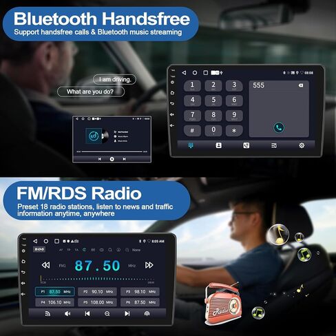 2G+64G Car Radio for Ford Explorer 2006-2010 / Mustang 2005-2009, Android 13 Car Stereo with Wireless CarPlay Android Auto 10.1" Touch Screen Radio with GPS WiFi Bluetooth FM Radio HD Backup Camera in Saudi Arabia