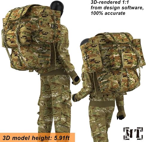 MT Military MOLLE 2 Large Rucksack with Frame, Army Tactical Backpack in Kuwait