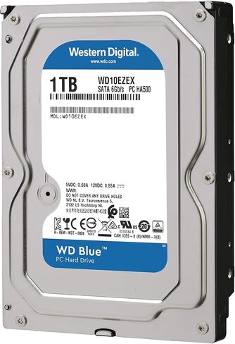Western Digital WD Blue 1TB SATA 6 GB/S 7200 RPM 64MB CACHE 3.5 بوصة سطح المكتب WD10EZEX (متجدد) in Saudi Arabia