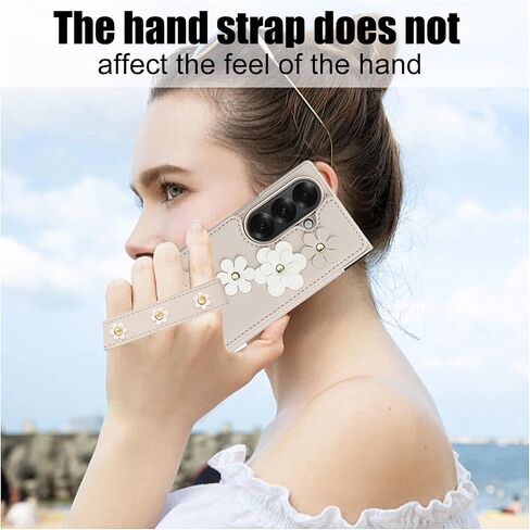 Wallet Case for Samsung Galaxy Z Fold 7,Fashion Girls Women Leather Case with Crossbody Lanyard Strap & Wrist Strap Shockproof Protection Cover,Black,Z Fold 7 in Saudi Arabia