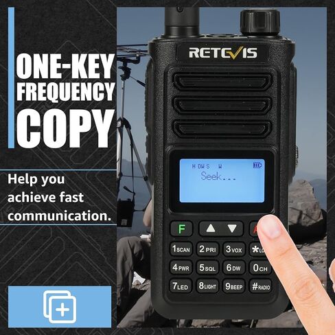 Retevis RA79 Ham Radio, Dual Band Two Way Radio, Long Range Walkie Talkies, Aviation Receive, NOAA, FM, USB-C Rechargeable 2 Way Radio, Portable Walkie Talkie for Radio Amateur(1 Pack) in Kuwait