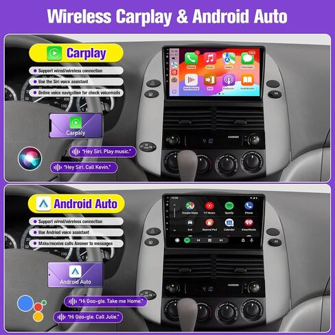 سيارات راديو سيار ستيريو لتويوتا سيينا 2004 2005 2006 2007 2008 2010 ، Android 11 2G+32G Carplay Android Auto ، شاشة تعمل باللمس 9 بوصة ، GPS ، FM ، الكاميرا الاحتياطية (مع J.B.L & Large Screen (2G+32G)) in Saudi Arabia