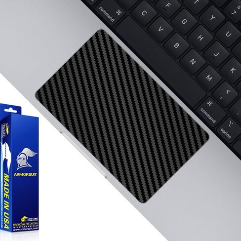 Armorsuit Militaryshield Black Carbon Carbon Skin Wrap for Apple Macbook Pro 14 "(2023) - لوحة اللمس in Kuwait