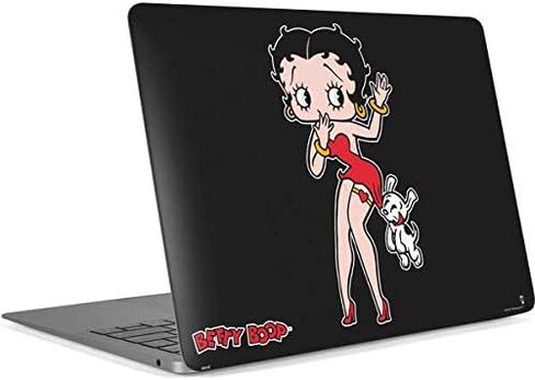 Skinit Skinit Laptop Skin Concervible مع MacBook Air 13in Retina (2018-2019) - Betty Boop Boop Boop & Puppy مرخص رسميًا in Saudi Arabia