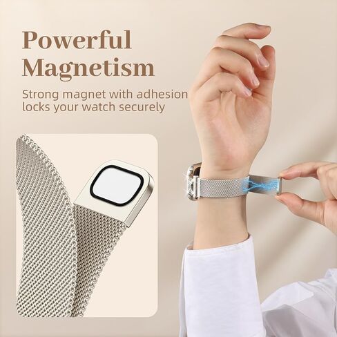JKD Slim Metal Band Compatible with Apple Watch Bands for Women 40mm 42mm 46mm 44mm 45mm 41mm 38mm 49mm, Diamond X-Shape Stainless Steel Magnetic Strap for iWatch SE Series 10/9/8/7/6/5/4/3/2/1/Ultra in Kuwait
