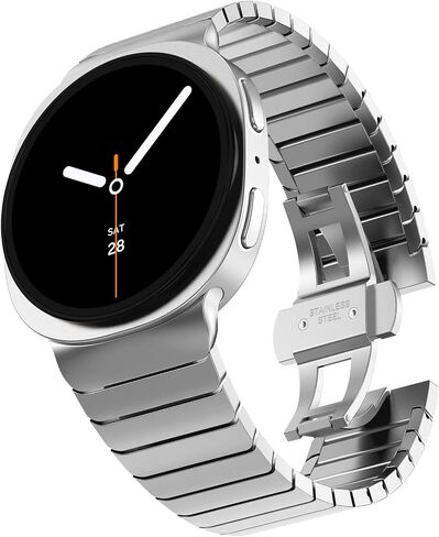 KADES Stainless Steel Band Compatible with Galaxy Watch 8 Classic 46mm/ Galaxy Watch 8 40mm 44mm/ Ultra 47mm, Solid Metal Link Bracelet with Butterfly Clasp, Classic Business Band for Galaxy Watch in Kuwait