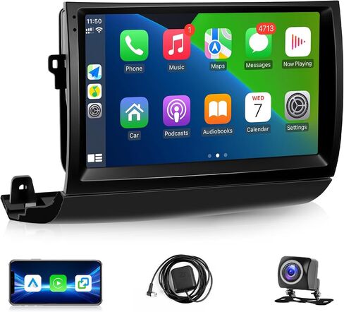 Radio Leadfan Car Play Radio Toyota Prius 2004 2005 2006 2007 2009 2009 Car Stereo Apple Carplay & Android Auto ، 9 "IPS Touch Screen for Prius GPS Navigation WiFi BT FM Receiver Camera (JBL) in Kuwait