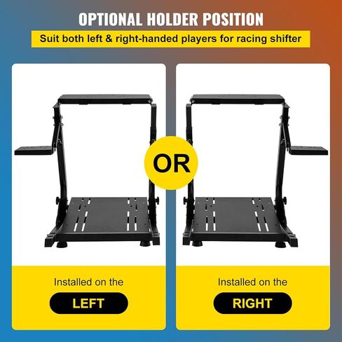 Happybuy G920 Racing Steering Wheel Stand, Shifter Mount for Logitech G27 G25 G29, Compatible with Gaming Wheel Pedals, Not Included, Adjustable Height, Durable Construction in Saudi Arabia