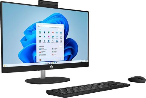 Hewlett Packard HP 23.8 بوصة على جهاز كمبيوتر سطح المكتب الكل في واحد ، عرض شاشة لمس FHD ، Intel Core N200 ، ذاكرة وصول عشوائي 8 غيغابايت ، 256 جيجابايت SSD ، رسومات Intel UHD ، Windows 11 Home ، 24-CR0091 (2023) ، Jet Black (متجدد) in Saudi Arabia