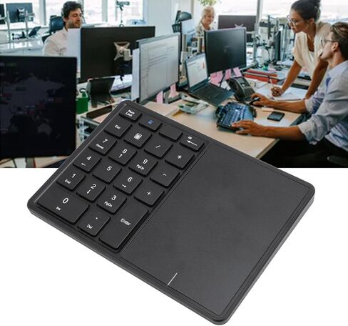 لوحة المفاتيح اللاسلكية الرقمية ، 22 مفتاحًا 2.4 جيجاهرتز USB لوحة لاسلكية محمولة مع لوحة اللمس ، للكمبيوتر المحمول ، الكمبيوتر الشخصي ، سطح المكتب ، دفتر ملاحظات ، متوافق مع الفوز ، لنظام التشغيل iOS ، لنظام Android ، لنظام التشغيل OS X in Kuwait
