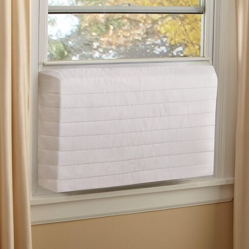 Collections Etc Indoor Quilted Window Air Conditioner Cover - Maintains Heat and Keeps Cold Air Out While Eliminating Dust Buildup, Small in Saudi Arabia