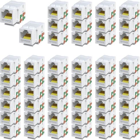 CAT6 RJ45 Keystone Jack Keystone Jack 90 ° Ethernet Punch Down Meystone Modules 50Pack in Kuwait