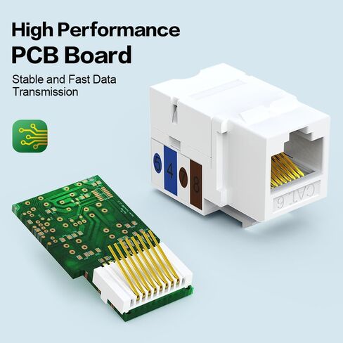 CAT6 RJ45 Keystone Jack Keystone Jack 90 ° Ethernet Punch Down Meystone Modules 50Pack in Kuwait
