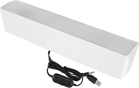 صوت استريو سلكي USB ، مكبر صوت للكمبيوتر مع إدخال 3.5 مم ، صندوق صوت محيطي باس ، صوت استريو ثلاثي الأبعاد قابل للتعديل. in Kuwait