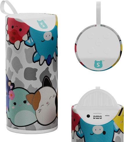 Squishmallows Wireless Bluetooth Speaker - Splashproof Rechargeable Wireless Speaker With 3 Hours Playtime/SD Slot/FM Radio- Squishmallows Gifts for Girls, Boys, Women, Men and All Squish Squad Fans in Saudi Arabia