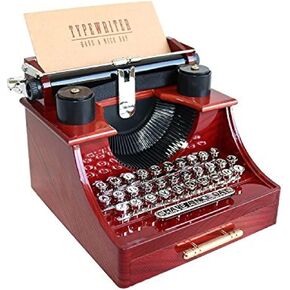 Vintage Typewriter Music Box for Home/Office/Study Room Décor Decoration