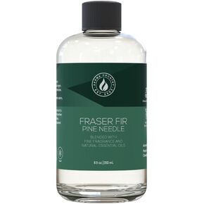 Fraser Fir/Pine Needle Scented Essential Oil/Reed Diffuser Oil Refill (8.5 Fl. oz.) for Reed Diffusers, Electric Diffuser Oil Machines, and Oil Warmers - Natural, Organic Fraser Fir Diffuser Oil