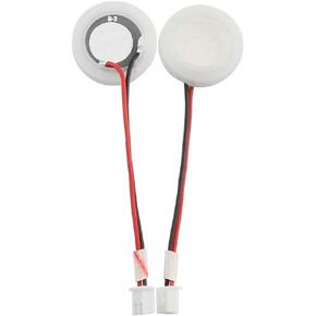 2-Pack 20mm Ultrasonic Mist Maker Fogger Ceramics Discs with Wire and Sealing Ring