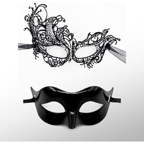 Couple Masquerade Mask Set for women and men