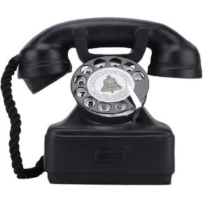 Antique Phone Prop Retro Rotary Corded Old Fashion Landline Telephone Home Desk Decor Vintage Landline Telephone Home Ornament Photograph Props Prop Rotary Corded Old Fashion for Cafe