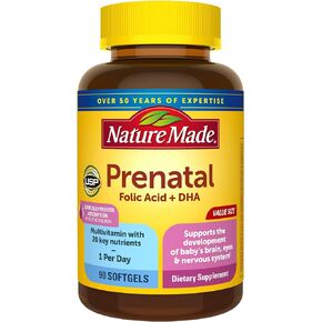 Nature Made Prenatal Multi + DHA, 70 softgels