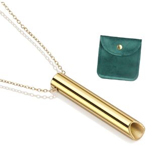 قلادة القلق - قلادة التنفس للتأمل، أداة اليقظة الذهنية للتنفس، التأمل، الاسترخاء، الهدوء وتقليل التوتر، قلادة تخفيف التوتر، هدية تخفيف التوتر للرجال والنساء in Kuwait