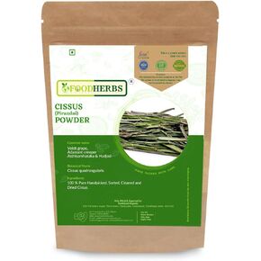 Cissus Quadrangularis Powder | 200 GMS / 0.44 Lbs | for Bone Wellness | Hadjod | Pirandai | Veldt Grape | Adamant Creeper