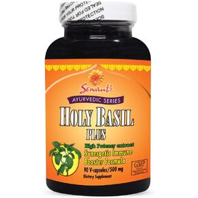 Sewanti Holy Basil Plus سلسلة الأيورفيدا عالية الفعالية 22:1 مستخلص تركيبة تقوية المناعة التآزرية 90 كبسولة نباتية in Kuwait