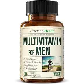 Multivitamin for Men - Daily Mens Multivitamins & Multiminerals Supplement for Energy, Focus, Performance. Mens Vitamins A, C, D, E & B12, Zinc, Calcium, Magnesium, Iron. Liquid Multivitamins Capsules