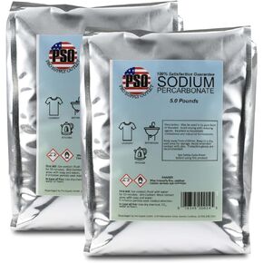 SupplyMasters Sodium Percarbonate Powder 10 lbs Pack - Oxygen Source & Bleach Alternative - Clothes Brightener, Laundry Detergent & Stain Remover