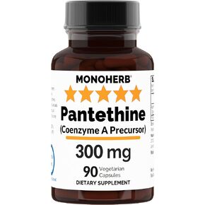 Pantethine 300 mg per Capsule - 90 Vegetarian Capsules