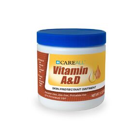 CareAll Vitamin A&D Ointment 15 oz. Helps Treat and Prevent Diaper Rash. Protects Chafed Skin Associated with Cold Weather, Rashes, Seals Out Wetness. Protects Minor Cuts, Scrapes, Burns