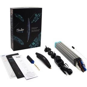 3Doodler PRO+ 3D Printing Pen (2023), Design Tool for Creative Professionals, 3D Pen Set for Adults - Includes Speciality Plastic Materials + Interchangable Nozzle Set and More