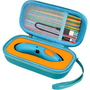 Case Compatible with 3Doodler Start+ Essentials (2022) for 3D Pen Set for Kids, Storage Organizer Holder for Printing Filament Refill and Micro-USB Charger (Box Only)