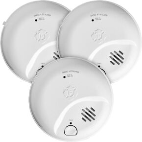 First Alert SMICO100 Battery-Operated Combination Smoke & Carbon Monoxide Alarm - Pack 3