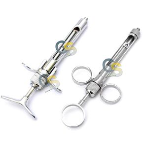 DENTAL CARTRIDGE SYRINGE + ANESTHETIC 3 RINGS SYRINGE G.S INSTRUMENTS