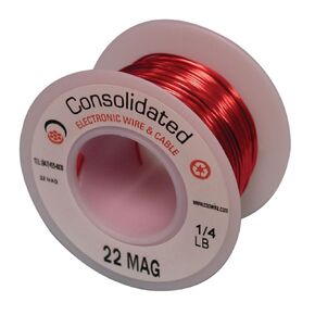 Jameco ValuePro Magnet Wire 16 AWG 32 Feet 1/4 lb Plain Enamel Nylon Insulated