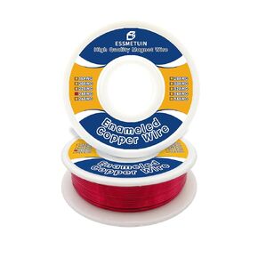 Enameled Copper Wire for Transformers Inductors, Motor, 38 AWG Magnet Wire - 50G Temperature Rating 155℃