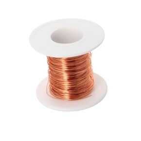 Heyiarbeit 18 AWG Magnet Wire Enameled Copper Wire Enameled Magnet Winding Wire 49.2 ft 0.0394" Diameter Temperature Rating 155℃ Magnetic Coil for Motors Transformers Inductors