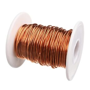 Heyiarbeit 18 AWG سلك مغناطيسي مطلي بالمينا سلك نحاسي مطلي بالمينا سلك لف مغناطيسي 49.2 قدم 0.0394 بوصة تصنيف درجة حرارة القطر 155 درجة مئوية ملف مغناطيسي لمحولات المحركات والمحاثات