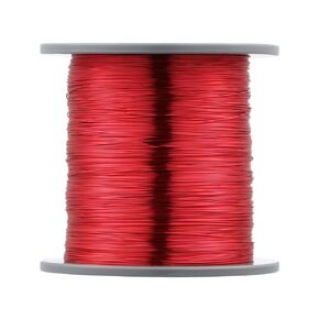 22 AWG Magnet Wire - Enameled Copper Wire - Enameled Magnet Winding Wire - 4 oz - 0.0256" Diameter 1 Spool Coil Red Temperature Rating 155℃ Widely Used for Transformers Inductors