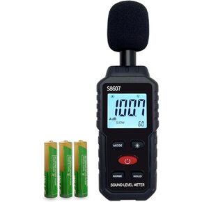 Digital Decibel Meter,Sound Level Meter with 30 to 130 dBA for Classroom,Home,Hand-held Noise Meter,Audio Noise Measurement,Backlit LCD Display,Fast/Slow/MAX/MIN/Data Hold in Kuwait