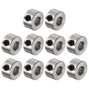 uxcell 10pcs Set Screw Collars 4.05mm Bore Shaft Collars, 9mm OD, 5mm Width, Landing Gear Stopper Wheel Collar