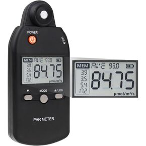 Quantum Sensor PAR Meter Full-Spectrum PPFD Tester for Accurate Light Measurement Indoor and Outdoor Plant Photosynthetic Activity