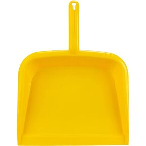 SPARTA Large Handheld Dustpan with Hanging Hole, Heavy-Duty Plastic Dustpan with Wide Lip for Countertops and Surfaces, Plastic, 10 Inches, Red