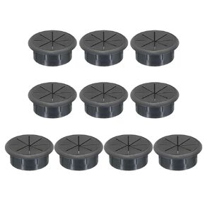 uxcell 10pcs Cable Hose Snap Bushing Grommet Protector 50mm Mount Dia Black Plastic Cable Snap Locking Bushing Grommet