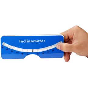 Scoliometer, Portable Device with Spine Contour and Metal Ball Insert for Measuring Spinal Alignment，Measure spine slope